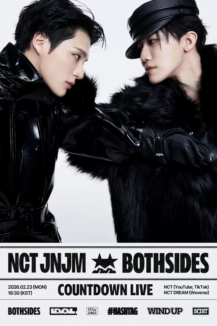 Poster official countdown live menuju debut dan perilisan mini album NCT JNJM BOTH SIDES