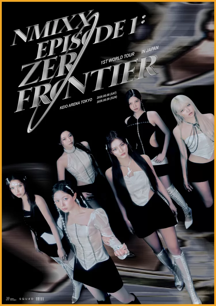 Poster dari konser solo NMIXX di Jepang mendatang