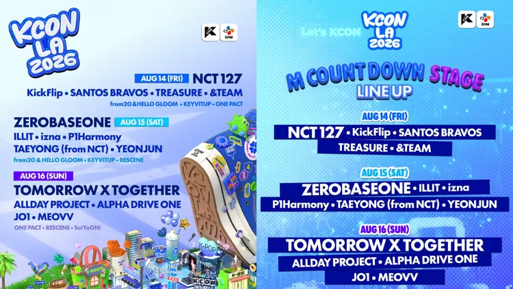 Line up kcon LA 2026