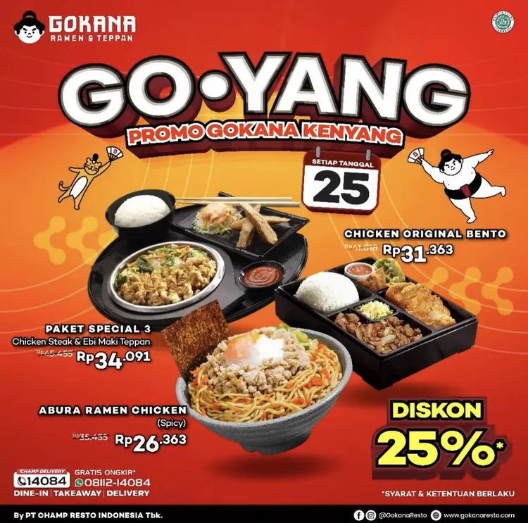 Promo Gokana Ramen dan Teppan