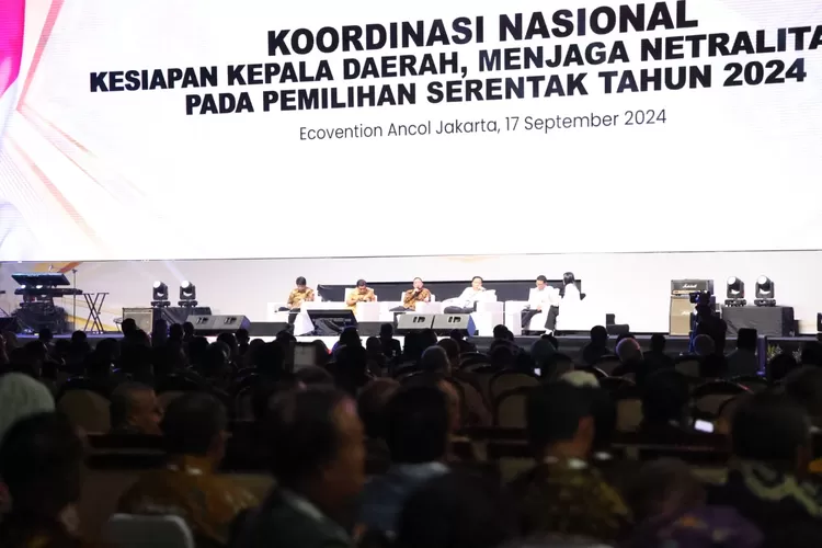 Rakornas di Econvenction Ancol Jakarta.