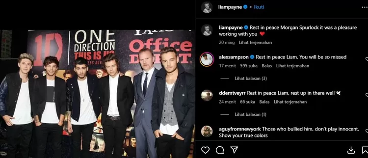 Postingan Terakhir Liam Payne 