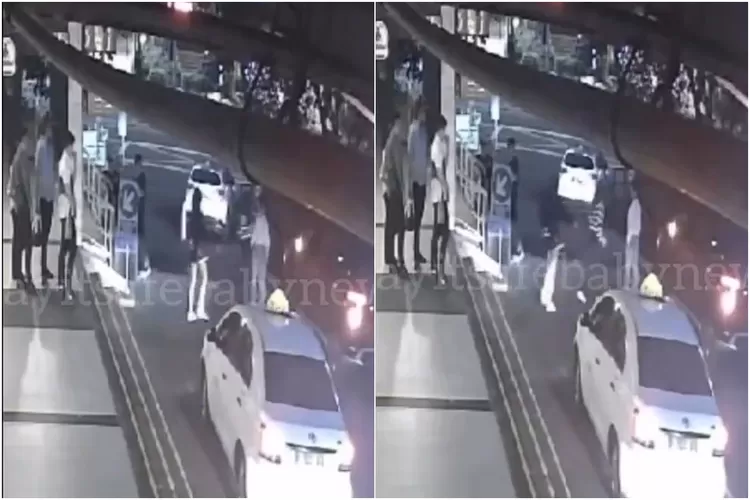 Tangkap Layar Rekaman CCTV Kasus Penganiayaan di Kawasan SCBD.