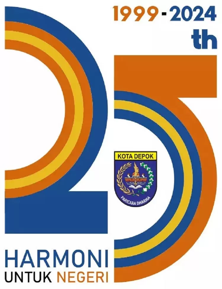 Logo Hari Jadi ke-25 Kota Depok.