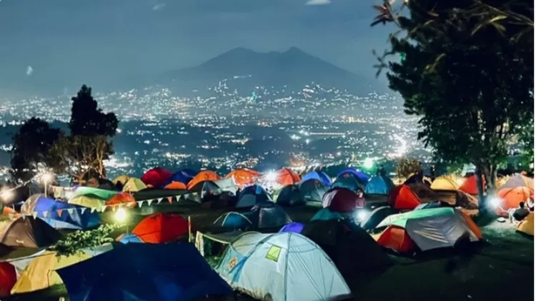 Spot camping yang berada di area Miyana Bukit Cirimpak Camping Ground