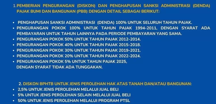 Syarat Penghapusan Denda dan Diskon PBB serta BPHTB Kota Depok