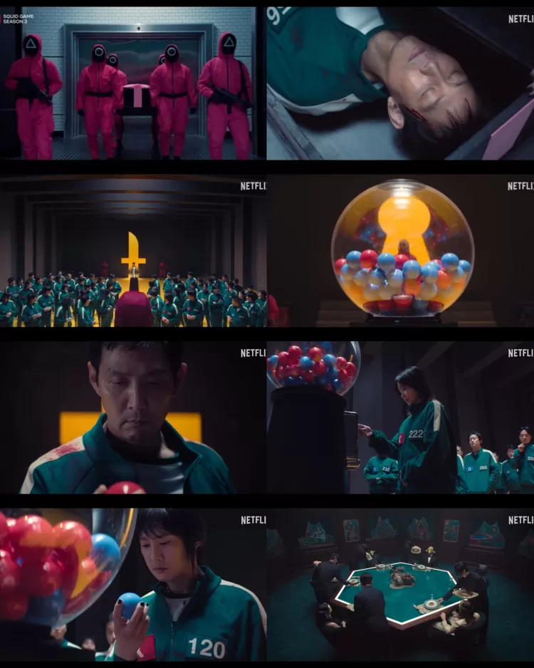 Cuplikan official teaser Squid Game 3