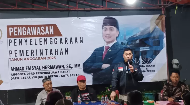 Anggota Komisi III DPRD Provinsi Jawa Barat, Ahmad Faisyal saat melakukan pengawasan penyelengaraan pemerintahan tahun anggaran 2025.