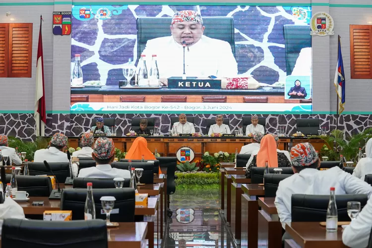 Rapat paripurna HJB ke 542 di DPRD Kota Bogor