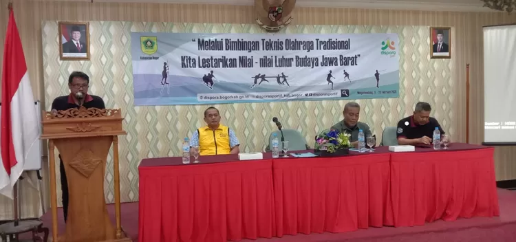 Dispora Kabupaten Bogor menggelar Bimtek Olahraga Tradisional Angkatan XIV&nbsp;2025 di Bale Arimbi, Kecamatan Megamendung, Kabupaten Bogor dari tanggal 16-20 Februari 2025.