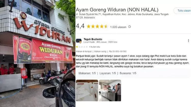 Rumah makan legendaris Ayam Goreng Widuran di Kota Solo jadi kontroversi karena menu ayam kremes dimasak pakai minyak babi