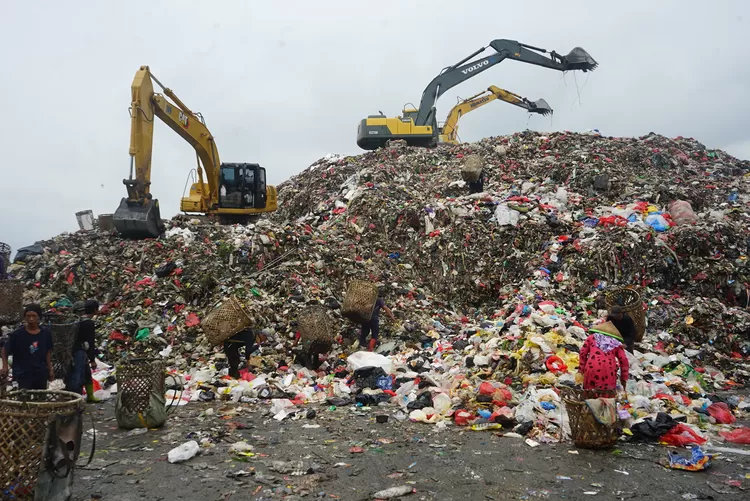 Kondisi TPAS Galuga, Senin, 26 Mei 2025.