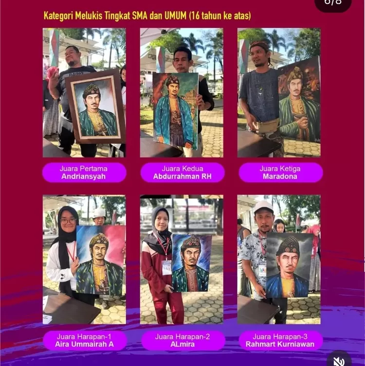 Juara melukis Potret SMB II