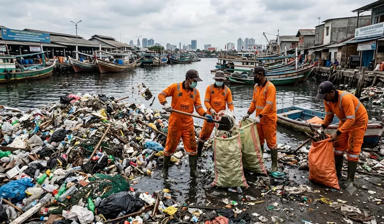 Pulau Sampah di Muara Angke Jadi Alarm Krisis Sampah Jakarta, Hulu Sungai Kembali Disorot