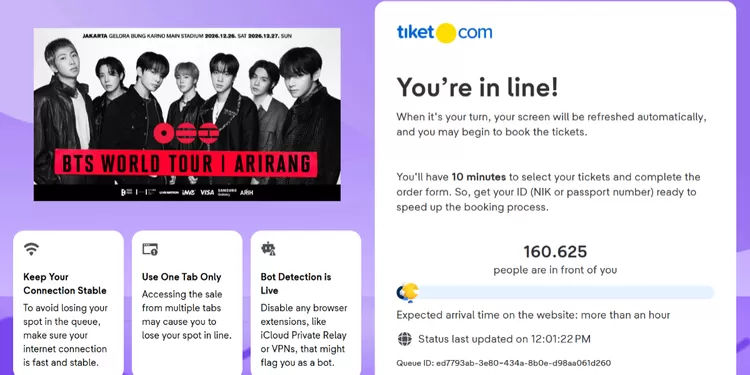Antrian Tiket Konser BTS