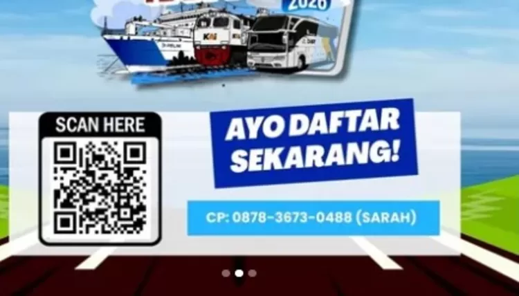 Scan QR Code pendaftaran Mudik Gratis 2026 Bersama Perum Jasa Tirta II