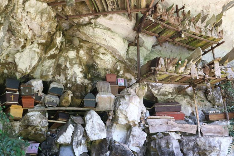 Uji Nyali di Gua Londa Toraja Utara, 'Kuburan' Tinggi Penuh Tengkorak dan Peti Mati 