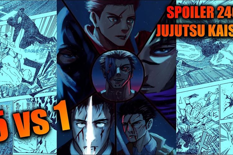 Spoiler Jujutsu Kaisen 246: Sukuna Melawan 5 Penyihir Jujutsu dalam Pertempuran Epik
