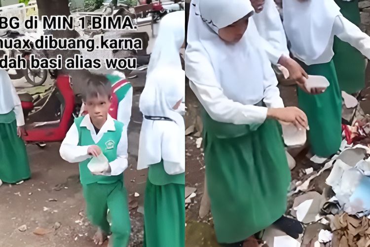 Viral Para Siswa di Bima NTB Kedapatan Buang Paket MBG Gegara Berbau Aneh, SPPG Justru Sebut Itu Aroma Khas