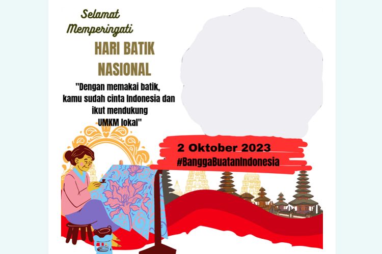 10 Link Twibbon Hari Batik Nasional 2023, Bingkai Foto Keren Dengan ...