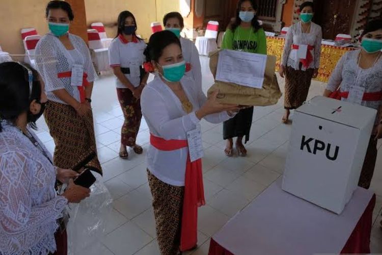 7 TPS di Denpasar, Bali, Memiliki Semua Petugas Perempuan