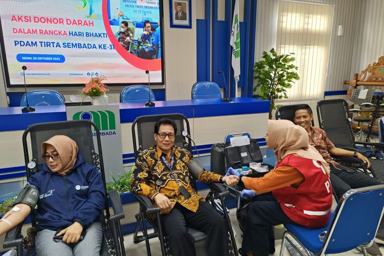 PDAM Tirta Sembada Gelar Donor Darah