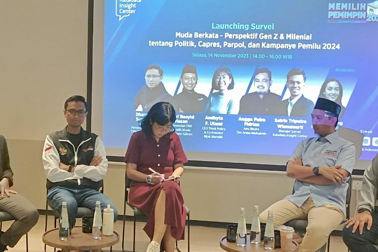 PSI Wakili Anak Muda, Gerindra Terbaik di Parlemen Versi Katadata Insight Center