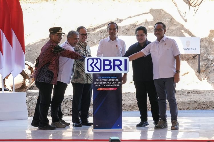 Presiden Joko Widodo Groundbreaking BRI International Microfinance Center Seluas 13 Ribu Meter Persegi di Ibu Kota Nusantara