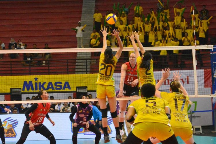 PLN MOBILE PROLIGA 2024, Popsivo Polwan Ungguli Gresik Petrokimia