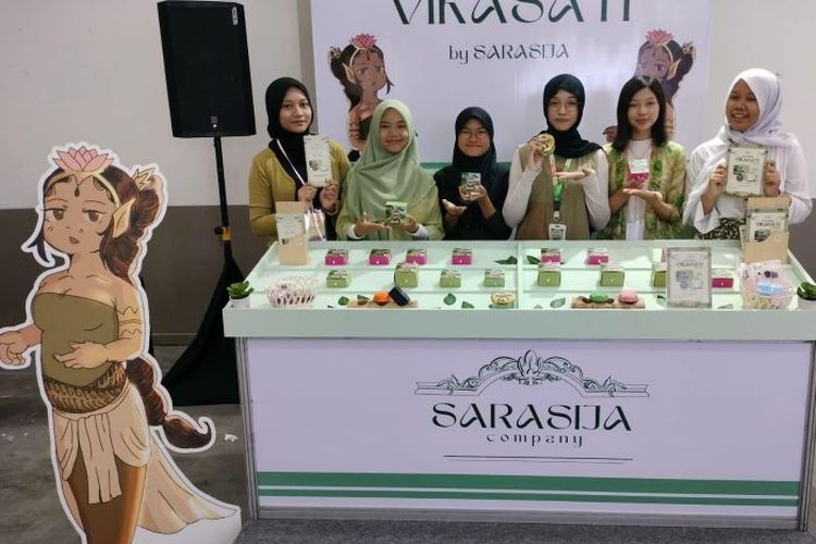Sarasija SC Ikut Pameran Kecantikan 'Beauty Fest Asia' di JEC, Satu-satunya Tenant Pelajar