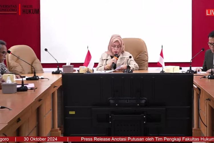 Fakultas Hukum Undip Keluarkan Anotasi dan Minta Mardani H Maming Segera Dibebaskan