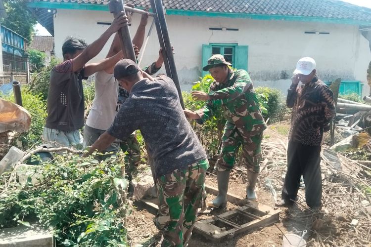 TMMD Kodim 0706 Temanggung, Lereng Sumbing Dibor untuk Sumber Air Bersih