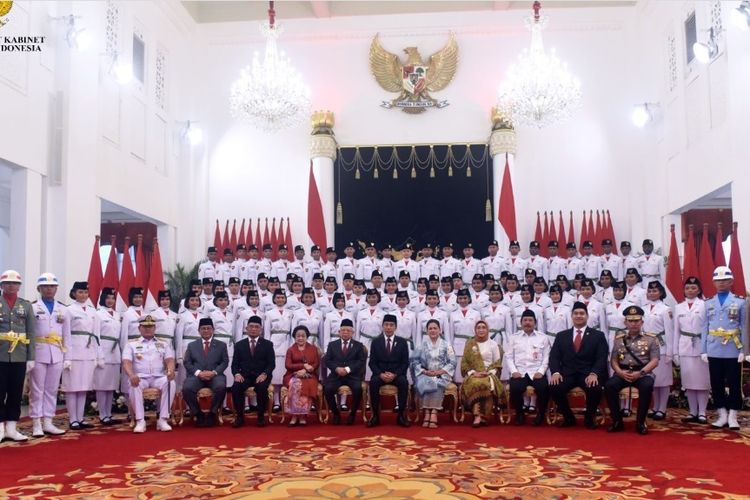 Dikukuhkan Presiden Jokowi, Ini Daftar Nama 76 Anggota Paskibraka yang Bertugas pada Upacara 17 Agustus 2023 