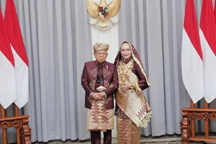 Upacara HUT Ke-78 RI, Wapres Ma’ruf Amin dan Istri Kompak Pakai Baju Adat Koto Gadang, Ini Makna Filosofinya!