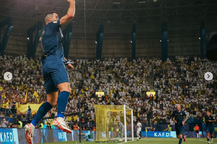 Cristiano Ronaldo Sumbang Dua Gol, Al Nassr Menang Telak 4-0 Atas Al Shabab