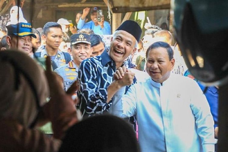 Melihat Prabowo dan Ganjar Salam Komando di Depan Jokowi, Gibran: Adem