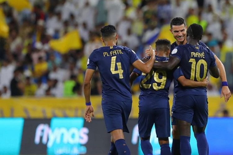 Ronaldo dan Sadio Mane Sumbang Gol, Al Nassr Unggul 5-1 Atas Al Hazm