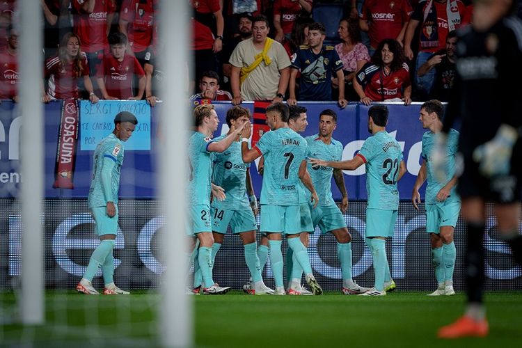 Modal Penalti Lewandowski, Barcelona Unggul 2-1 Atas Ososuna