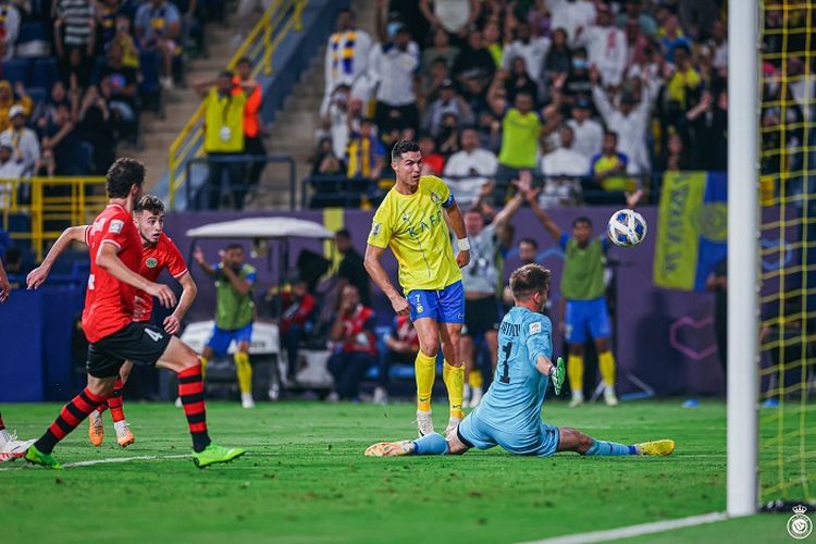 Sempat Tertinggal 0-1 Dari Istiklol, Ronaldo Berhasil Gugah Semangat Al Nassr Hingga Unggul