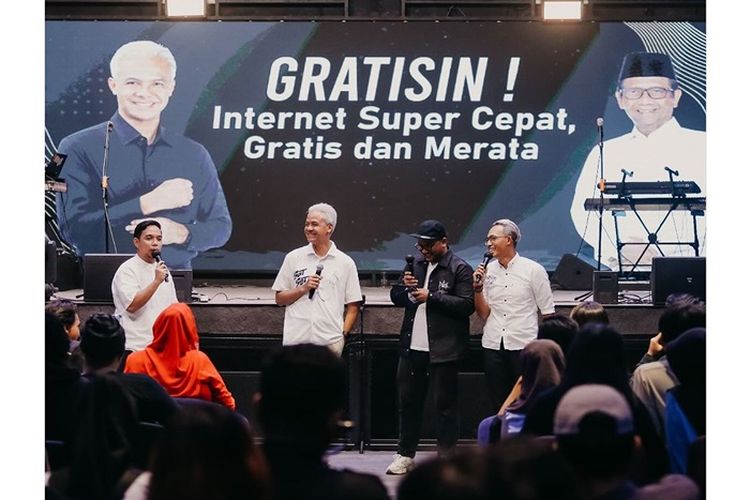 Ganjar Pranowo Beri Pilihan, Anakm Muda Pilih Internet Gratis Daripada Makan Gratis