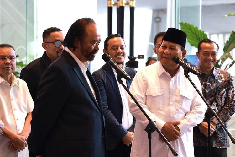 Surya Paloh Ucap Selamat, Prabowo Subianto Langsung Temui Ketum Nasdem