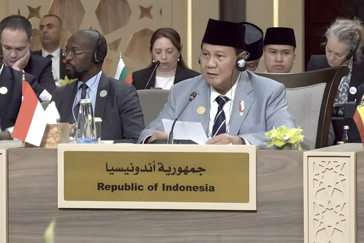 Pidato Prabowo di KTT Darurat Gaza: Pemerintah dan Rakyat Indonesia Dukung Kemerdekaan dan Kedaulatan Palestina