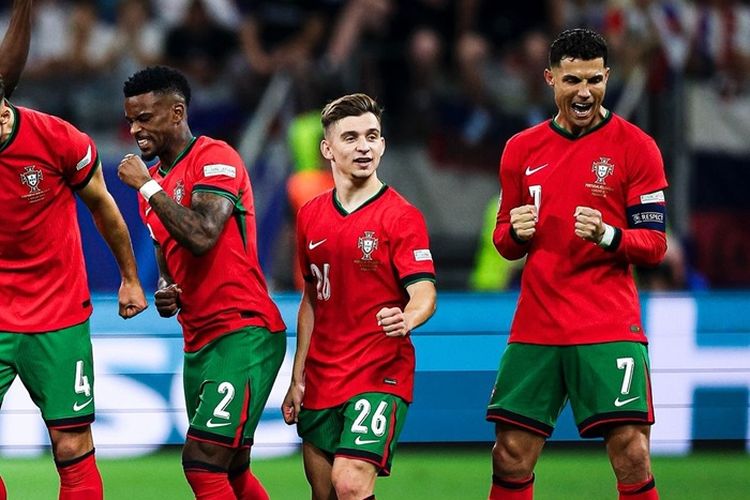 Susah Payah Kalahkan Slovenia Hingga Adu Penalti, Portugal Disambut Prancis di Babak Perempat Final EURO 2024