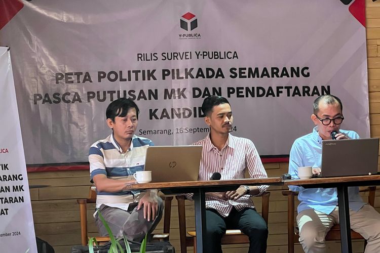 Pilkada Kota Semarang, Y-Publica: Mayoritas Perempuan dan Gen Z Pilih Agustina-Iswar Ketimbang Yoyok-Joko