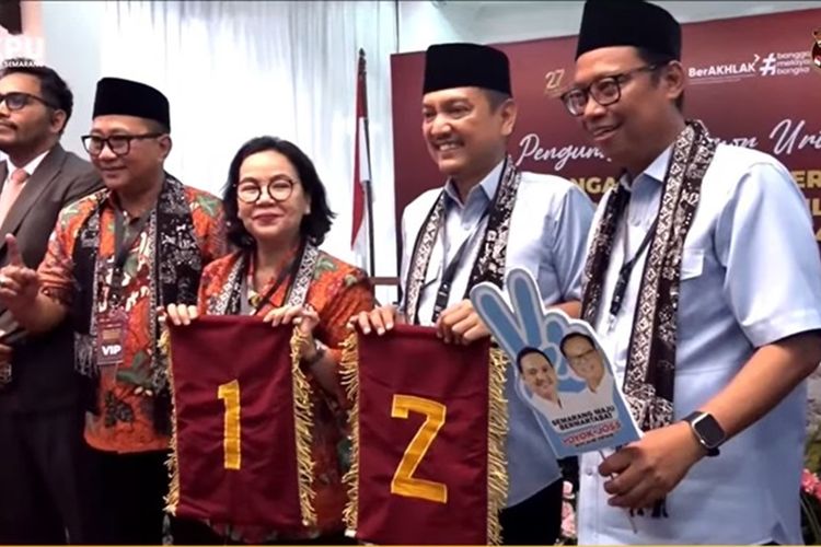 Nomor Urut Peserta Pilkada Kota Semarang 2024: Agustina - Iswar 1, Yoyok - Joko 2