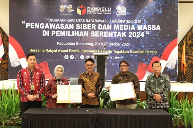 Diskominfo dan Bawaslu Jateng Sepakat Awasi Konten Negatif di Pilkada Serentak 2024: Tangkal Hoaks!