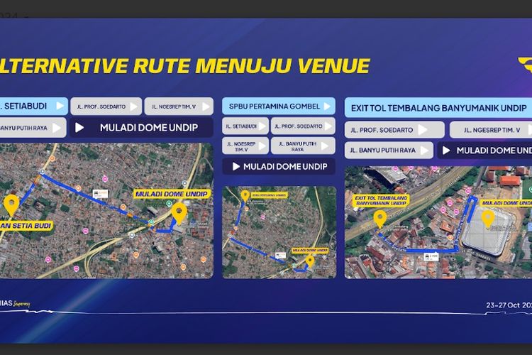 GIIAS Semarang 2024: Ini Rute Alternatif Menuju Venue Pameran di Muladi Dome Undip