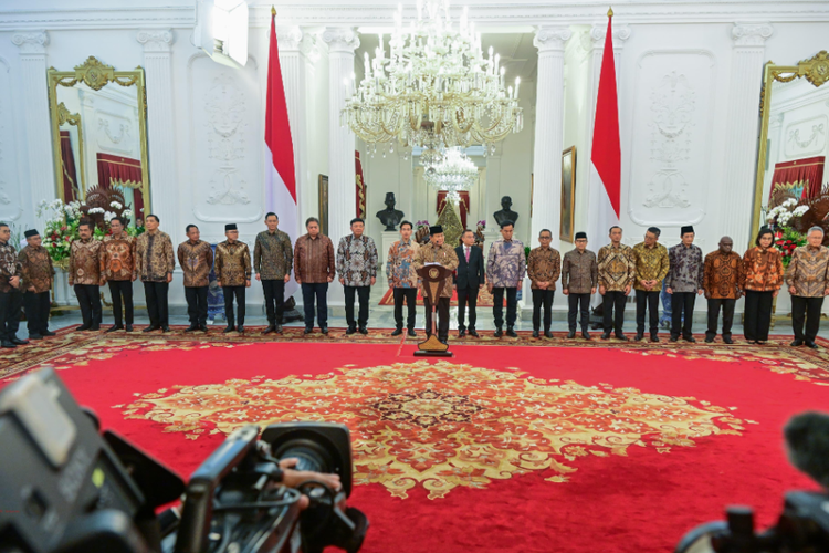 Prabowo Resmi Umumkan Kabinetnya, Ini Daftar Susunan Kabinet Merah Putih Periode 2024-2029