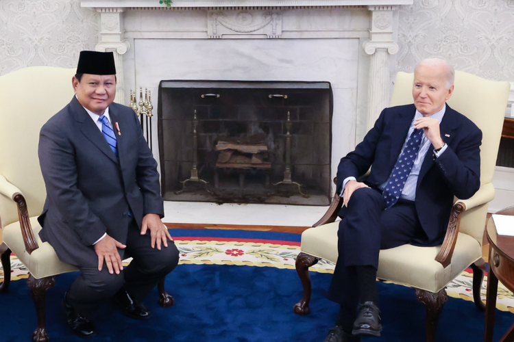 Momen Pertemuan Bilateral Prabowo dengan Presiden AS Joe Biden di Gedung Putih