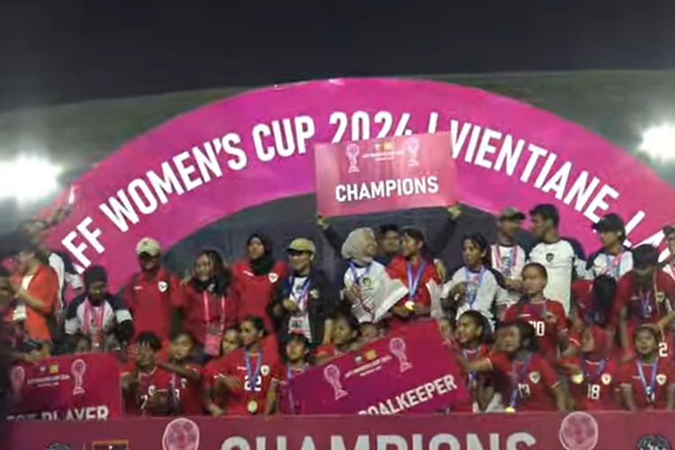 Selamat! Timnas Putri Indonesia Juara Piala AFF Wanita 2024 Usai Menghajar Kamboja